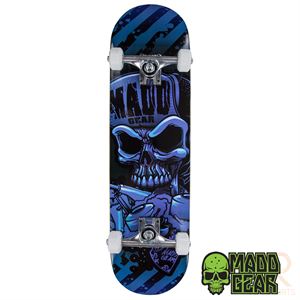 Madd Gear Pro Series Complete Skateboard - Hatter Strip Blue/Black